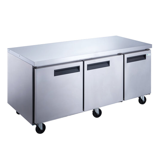 Chef AAA - Commercial 72" Undercounter Worktop Freezer 18.9cu.ft. NSF - TUC72F