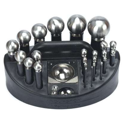 Durston Large 24 Punch Matched Dapping Punch & Die Set - 125.008