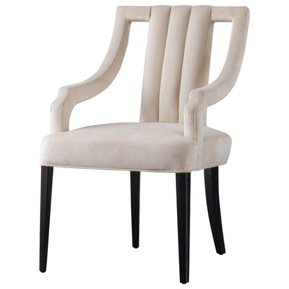 New Pacific Direct Viola Velvet Fabric Klismos Chair 9900033-332