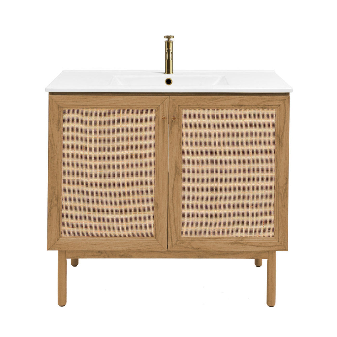 Swiss Madison Classe 36" Freestanding Bathroom Vanity in Golden Oak with Sink Top - SM-BV663