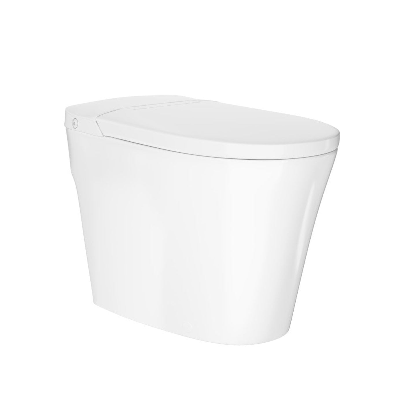 Swiss Madison Hugo H Power Flush Tankless Toilet 12" Rough-in 1 GPF Non-Electric ADA Toilet with Integrated Tank in Glossy White - SM-ST030