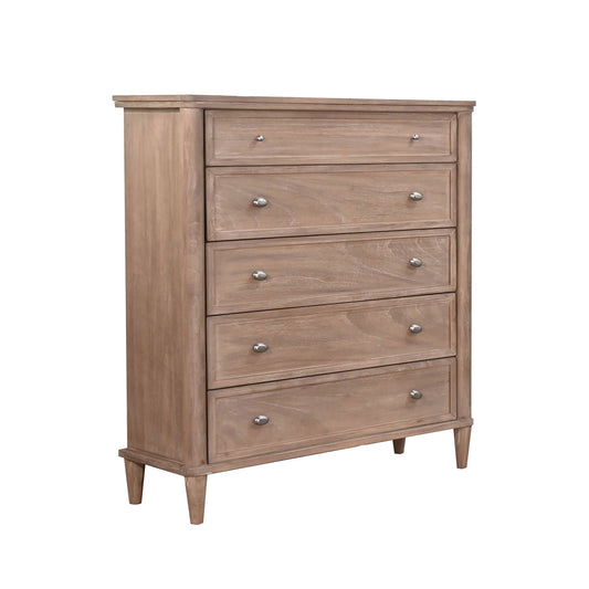 Sunny Designs 5-Drawer Chest With Tapered Legs - Oak Grove - 2375OG-C