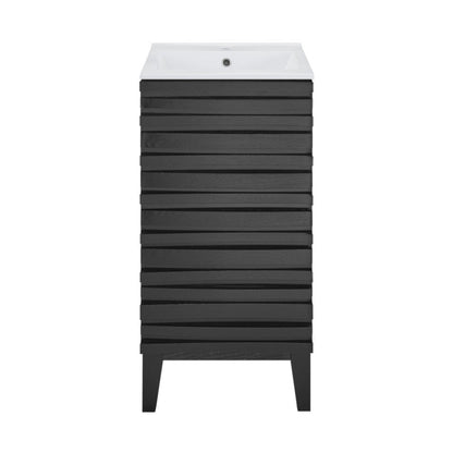 Swiss Madison Cascade 18" Bathroom Vanity in Black - SM-BV560B