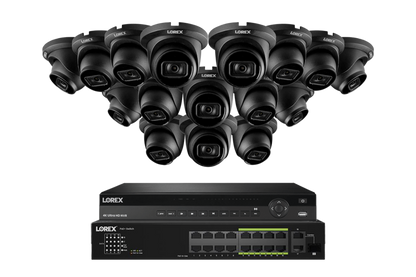 Lorex Elite Series 4K 32 Camera Capable 6TB Wired NVR System with A14 IP Turret Cameras - NP4K6-3216BD