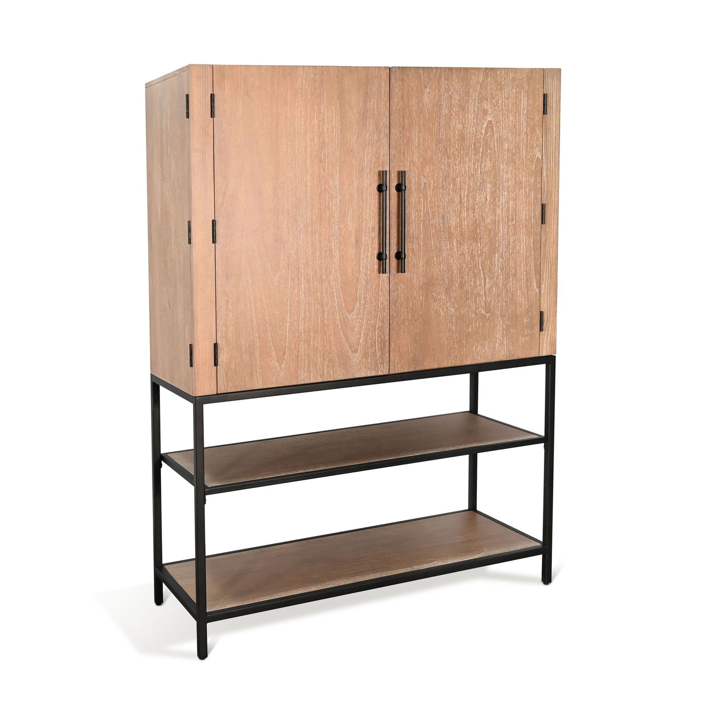 Sunny Designs Violet - Wine Bar Cabinet - Oak Grove - 2154OG