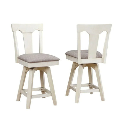 ECI Furniture Choices Panel Back Counter Height Stool with Upholstered (2pcs) - 0739-20-CS1