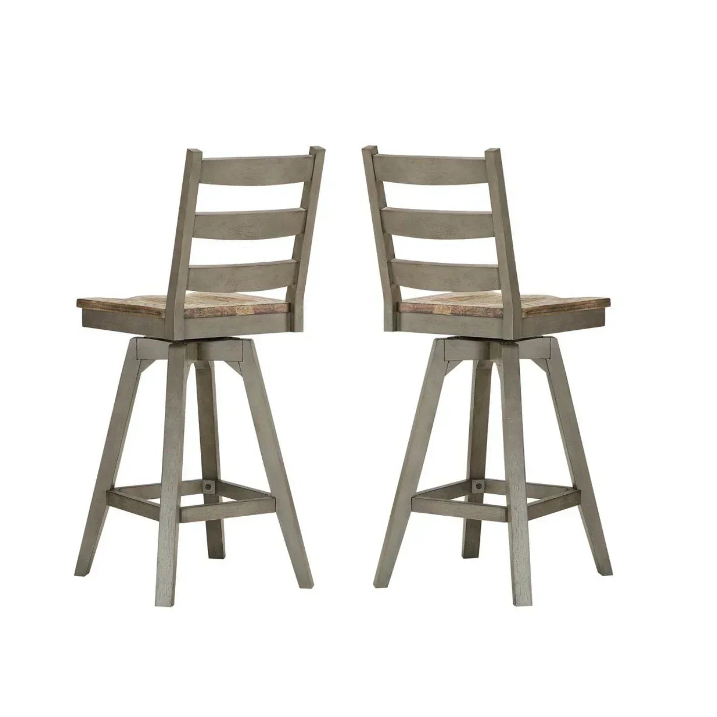 ECI Furniture Pine Crest Sheffield Ladder Back Swivel Bar Stool (Set of 2) - 1014-79-BS2