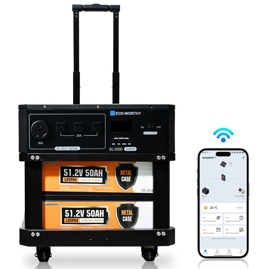 Eco Battery  SL3500 stackable power station - US-L02NK35KWUSL50DDCN-1
