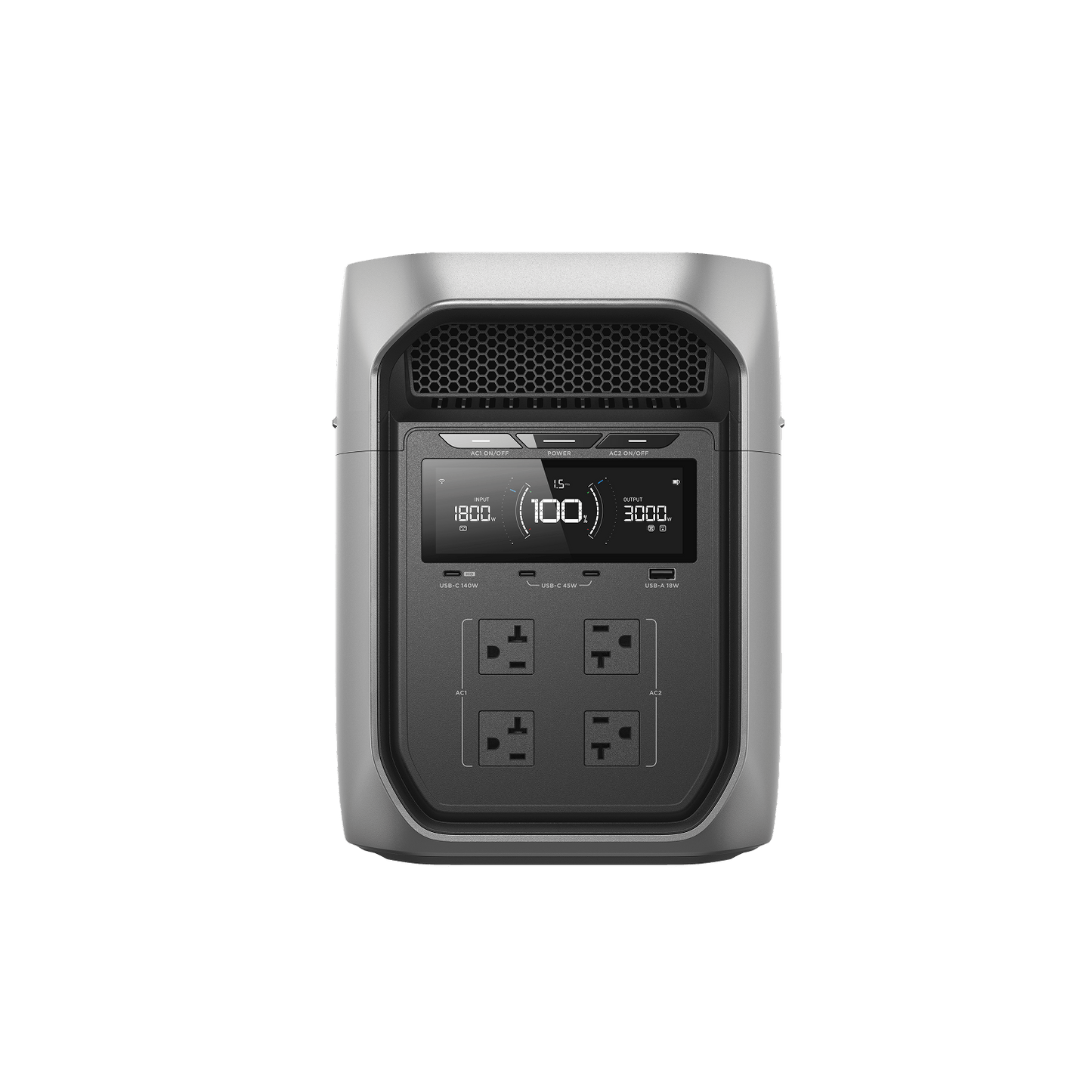 EcoFlow DELTA 3 Max Series Portable Power Station (2048Wh) - EFD3M-G-US