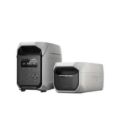 Aurora Generators 3 Ultra Plus Portable Power Station (3072Wh) + DELTA 3 Max Plus Smart Extra Battery - D3UP-D3MPEB