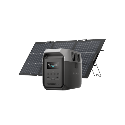 EcoFlow DELTA 3 1500 Solar Generator  -  DELTA1500-160W
