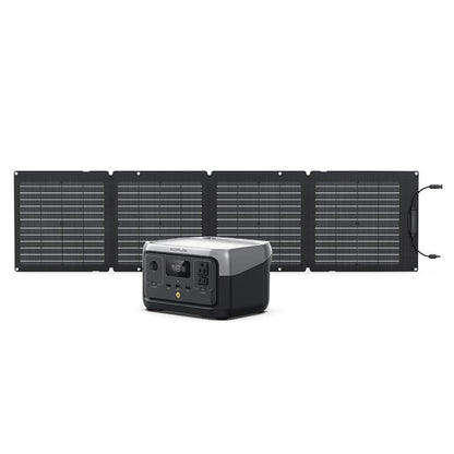 EcoFlow RIVER 2 + 110W Portable Solar Panel - RIVER2-110-1-US