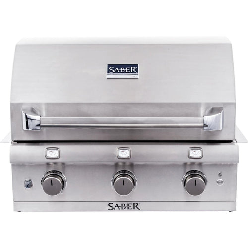 Saber Grills: Stainless Series 3-Burner Built-In Grill (NG) - R50SB0417