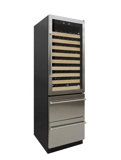 Vinotemp Stainless Steel Wine & Beverage Cooler (Right Hinge) - EL-BWC108-SS