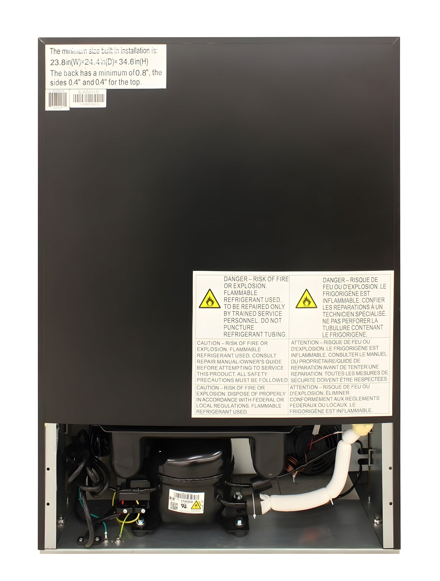 Vinotemp 41-Bottle Single-Zone Wine Cooler (Stainless) - Left Hinge - EL-WCU111-02
