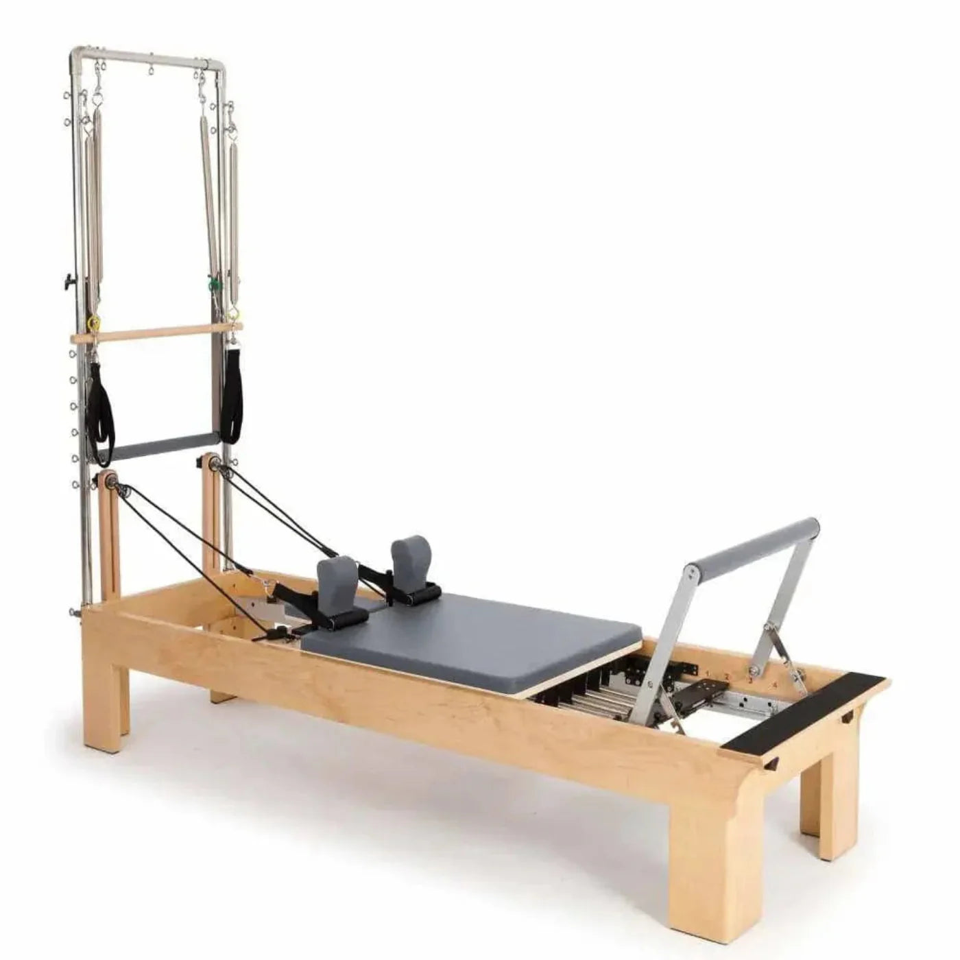 GREE Elina Pilates Wood Pilates Physio Reformer with Tower  - ELN 300005