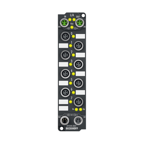 Beckhoff EtherCAT Box, 4DI/4DO, 24 V DC, 0.5 A, M8 Connectors - EP2308-0001