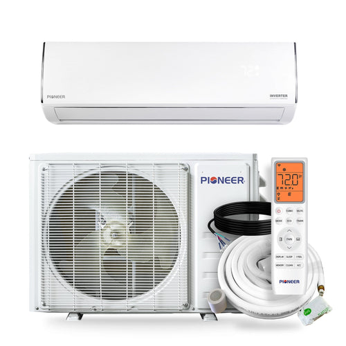 Pioneer® Diamante Essenza™ 11,500 BTU 17 SEER2 115V High-Wall Ductless Mini-Split Air Conditioner Inverter Heat Pump with 16 Ft. Kit