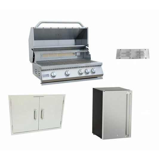 KOKOMO 4 PIECE OUTDOOR KITCHEN PACKAGE DEAL! (15% OFF) - 4BG,2BG,COMBO,FRG,VENT
