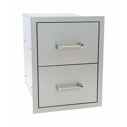 KoKoMo Outdoor Kitchen Stainless Steel Double Drawer - KO-DD12