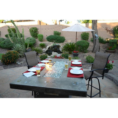 KOKOMO Entertainer Bar Gas Fire Pit Table with fire glass - Entertainer-FP