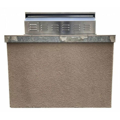 KOKOMO Panama 4' BBQ Island with 4 Burner Built In BBQ Grill - PANAMA