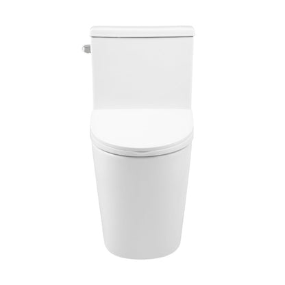 Swiss Madison Dreux One-Piece 12" Rough-in 1.28 GPF Left Flush Elongated Toilet in Glossy White - SM-1T182