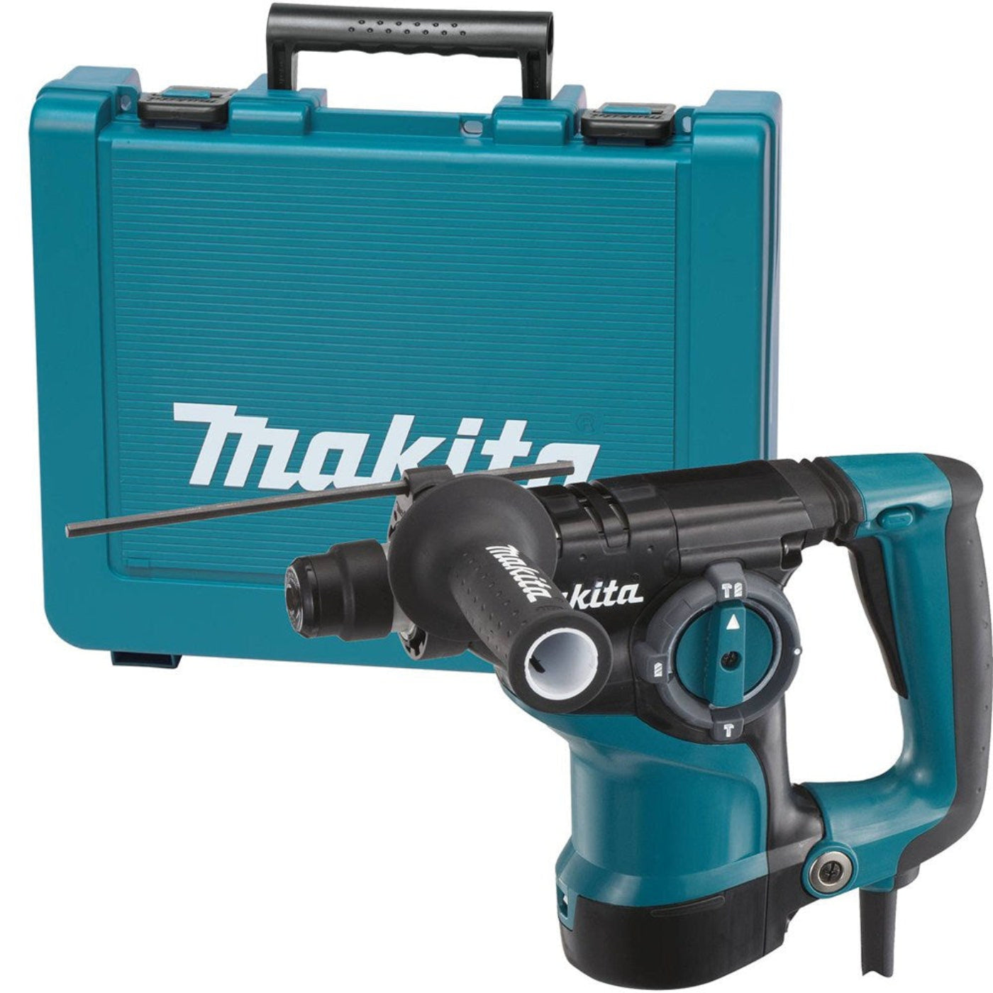 Makita 1-1/8" Rotary Hammer, accepts SDS-PLUS bits, 3-mode, var. spd., reversible, L.E.D. Light, case - HR2811F