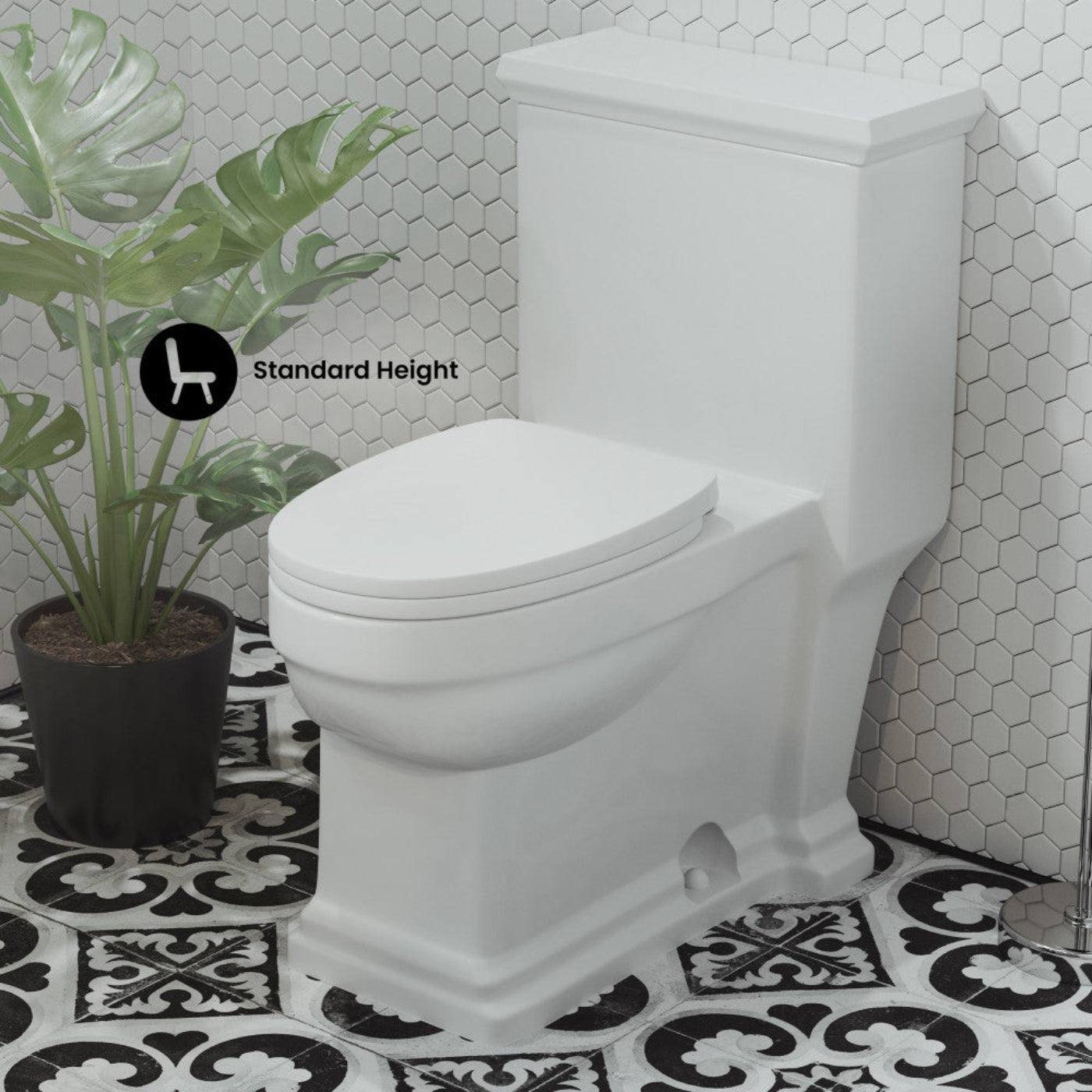 Swiss Madison Voltaire One-Piece Elongated Toilet Side Flush 1.28 gpf - SM-1T114