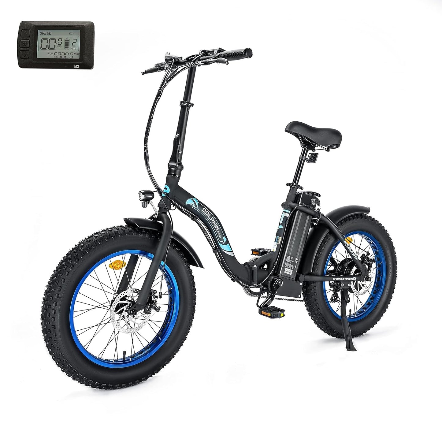 Char-Griller ECOTRIC 20" Powerful 500W Folding Electric Bicycle Fat Tire Alloy Frame 36V/12.5 - 1769759181520_130