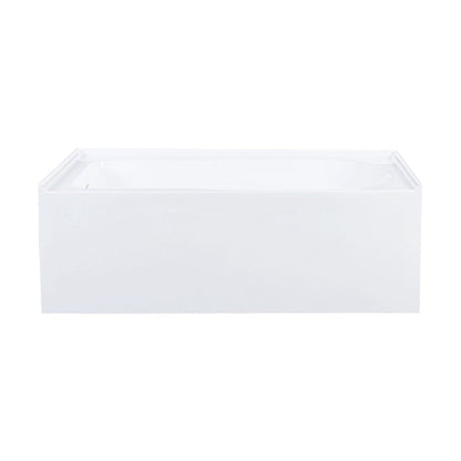 Char-Griller Voltaire 60 x 30 Skirted Left Drain Soaking Apron Bathtub in Glossy White with I - 1769842463476_947