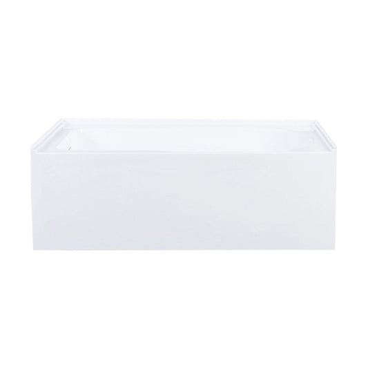 Char-Griller Voltaire 60 x 30 Skirted Left Drain Soaking Apron Bathtub in Glossy White with I - 1769842463476_947