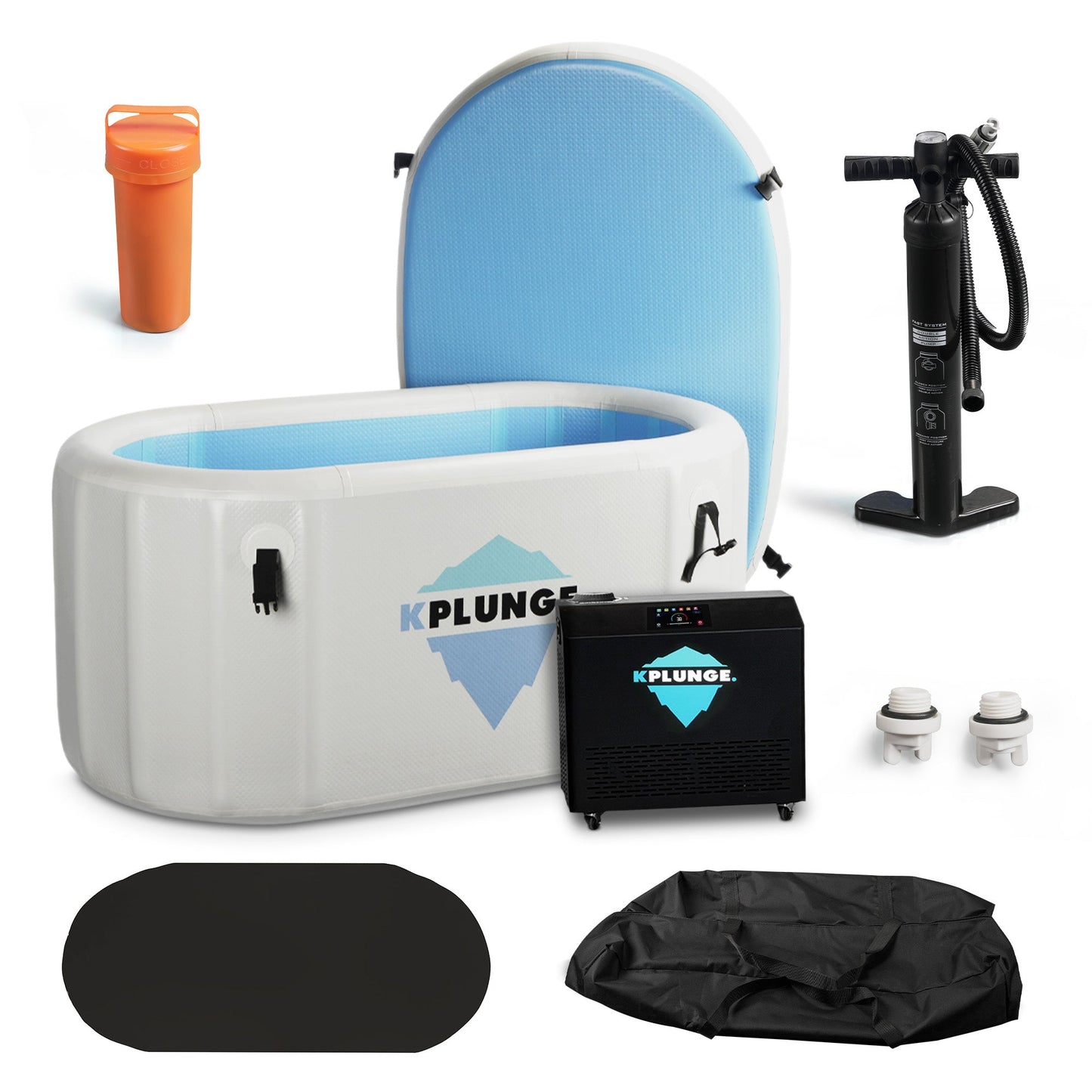 Char-Griller Kodiak 1-Person Inflatable Cold Plunge Ice Bath Tub/Hot Tub with PVC Insulated L - 1769674350969_269