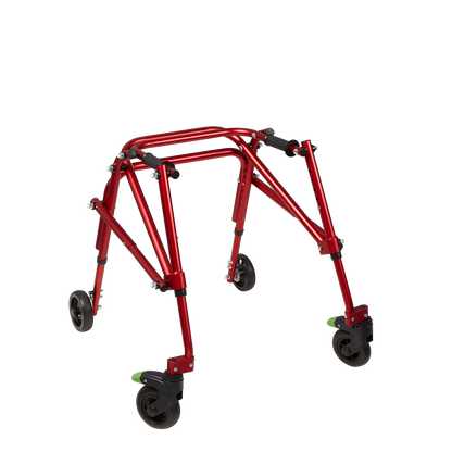 Tru Grit Klip 4 Wheeled Lightweight Walker/Gait Trainer – Small Red - 1770266655083_759