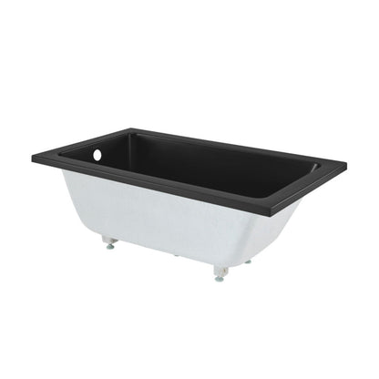 Char-Griller Voltaire 54" x 30" Reversible Drain Drop-In Bathtub in Matte Black - SKU_1769847047323_492
