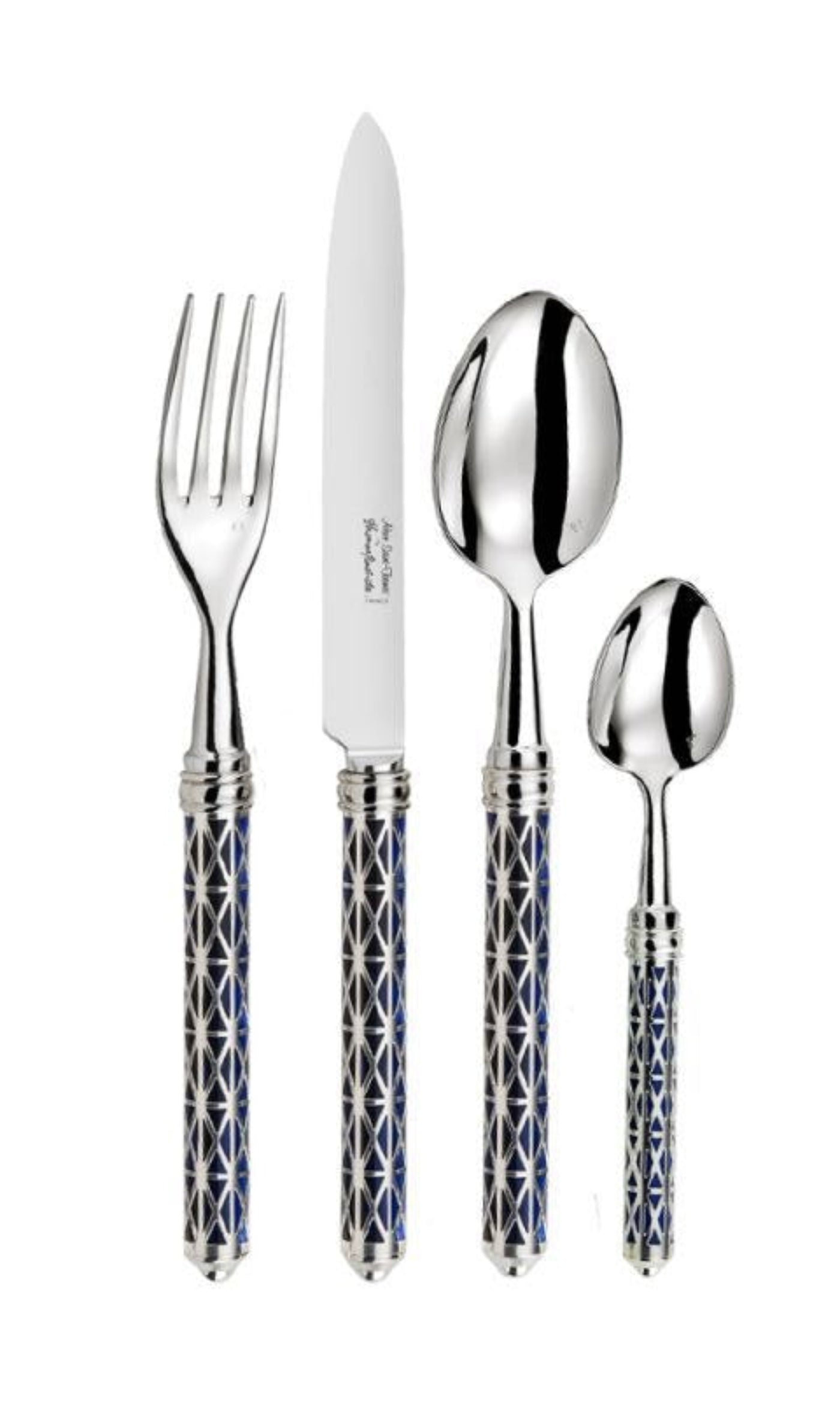 Char-Griller Louxor Silver & Dark Blue Carving Set - 2 Pieces - _1769851225495_393