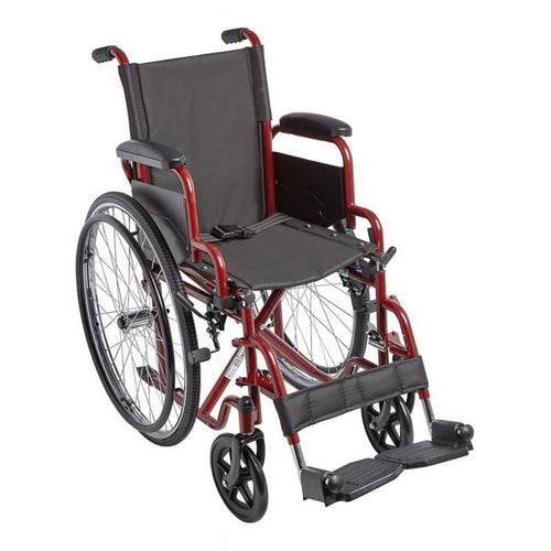 Char-Griller Ziggo ZG1400 14 in. Pediatric Manual Wheelchair with Wide Seat, Red - SKU_1770027612863_841
