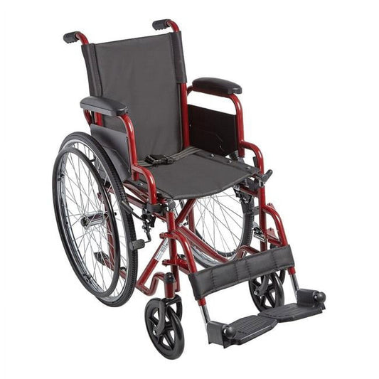 Char-Griller Ziggo ZG1400 14 in. Pediatric Manual Wheelchair with Wide Seat, Red - SKU_1770027612863_841