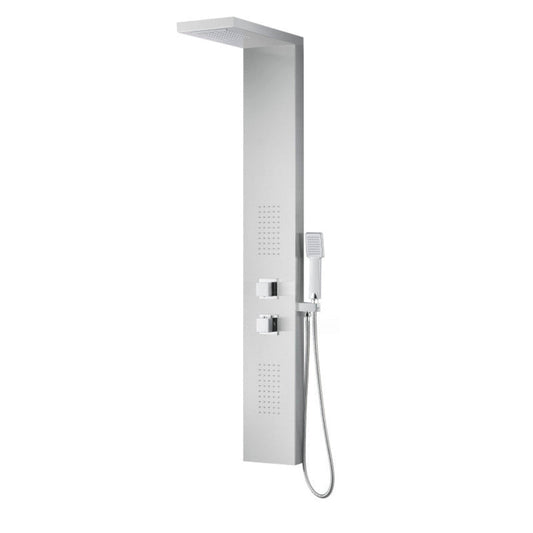 Tru Grit Expanse Series 57 in. 2-Jetted Full Body Shower Panel System with Heavy Rain Sho - 1770272579288_6