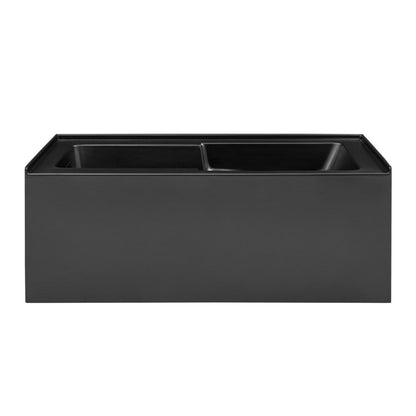 Char-Griller Voltaire 60 x 30 Skirted Left Drain Soaking Apron Bathtub in Matte Black with In - 1769842568223_495