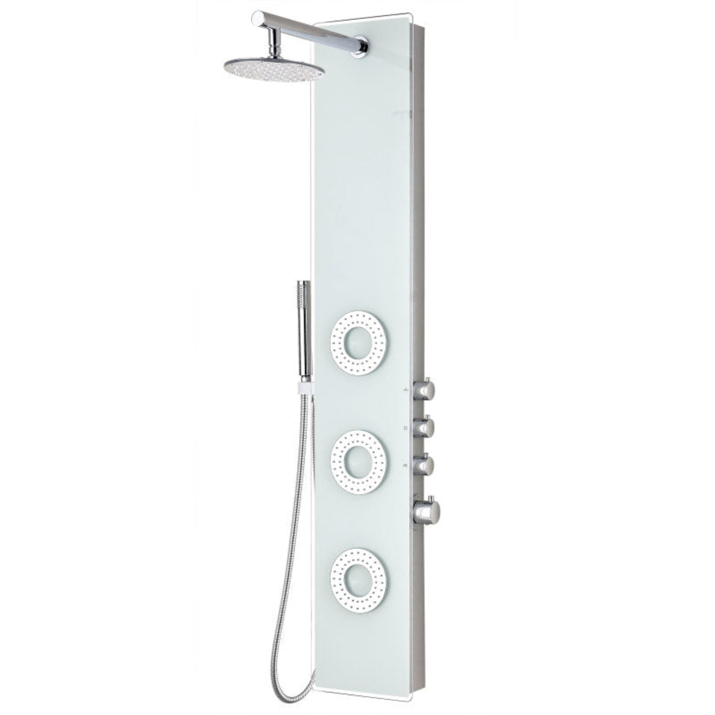 Tru Grit Lynn Series 58 in. 3-Jetted Full Body Shower Panel with Heavy Rain Shower and Bo - 1770270816886_332