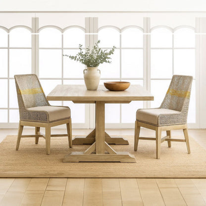 Avira Set of 2 Dining Chairs | Handcrafted Mango Wood | Cotton Rope Weaving | Be - 1769671800346_720
