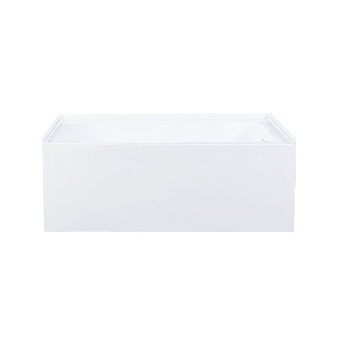 Char-Griller Voltaire 60 x 32 Skirted Left Drain Soaking Apron Bathtub in Glossy White with I - 1769840561112_541