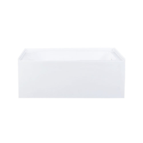 Char-Griller Voltaire 54 x 30 Skirted Right Drain Soaking Apron Bathtub in Glossy White with - 1769840577618_80