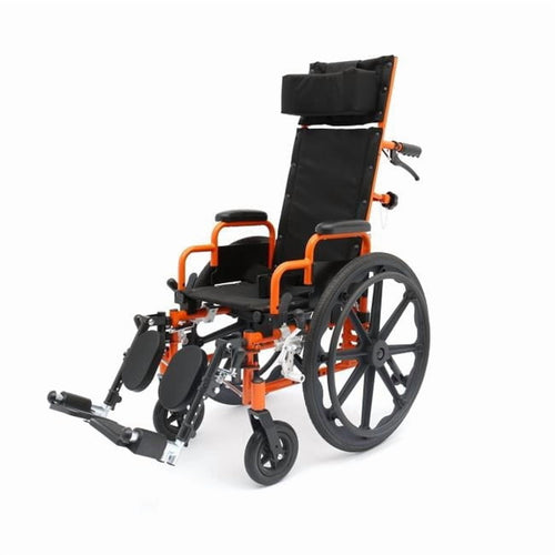 Char-Griller Ziggo ZREC1200 12 in. Ziggo Reclining Wheelchair, Orange - SKU_1770027573147_613