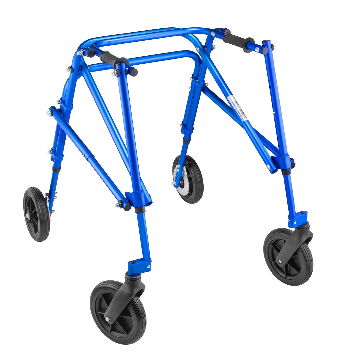 Char-Griller Klip 4 Wheeled Lightweight Walker/Gait Trainer with 8" Wheels – Large Blue - SKU_1770013510536_775
