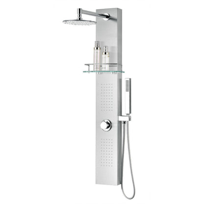 Tru Grit Coastal Series 44 in. 2-Jetted Full Body Shower Panel System with Heavy Rain Sho - 1770272572332_545