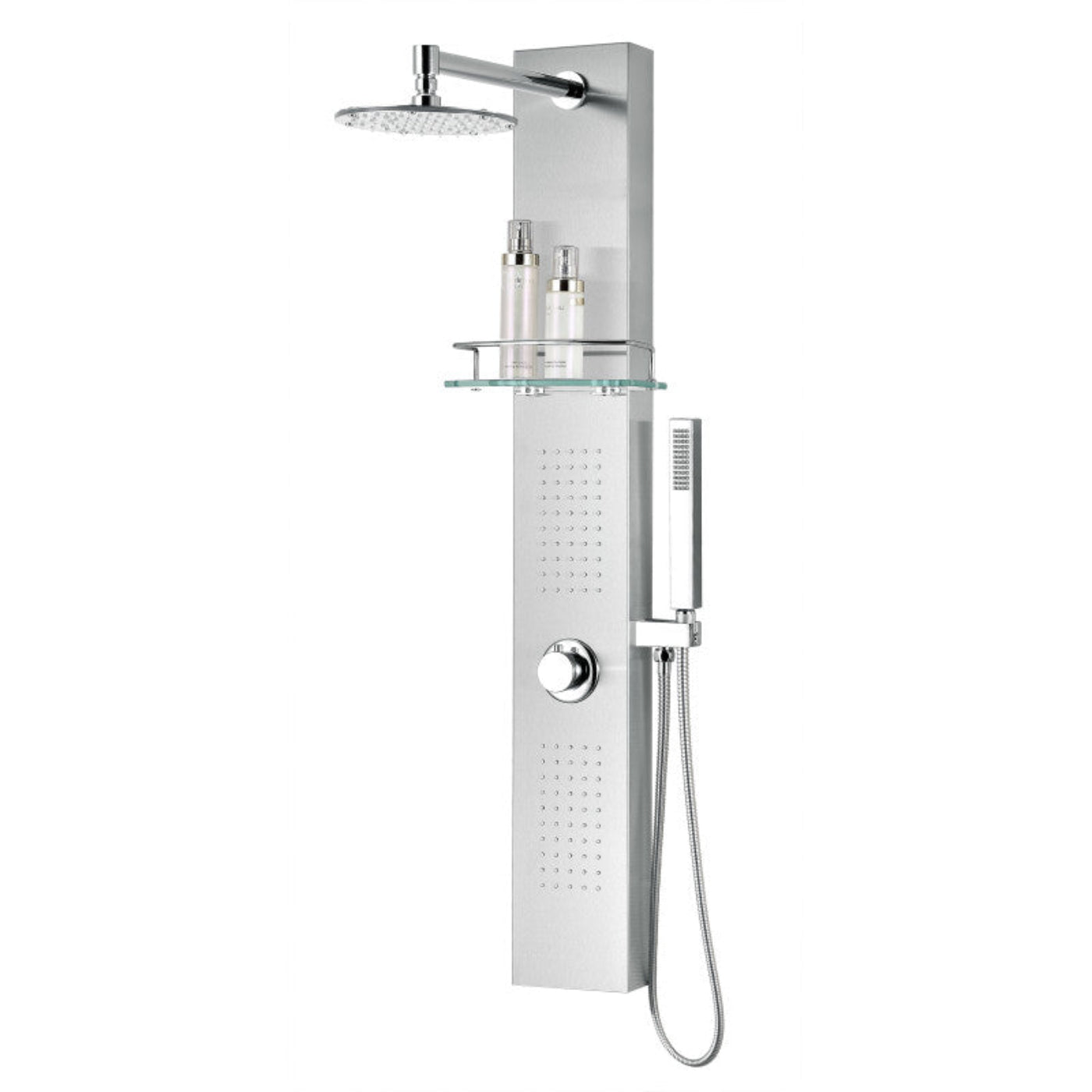 Tru Grit Coastal Series 44 in. 2-Jetted Full Body Shower Panel System with Heavy Rain Sho - 1770272572332_545