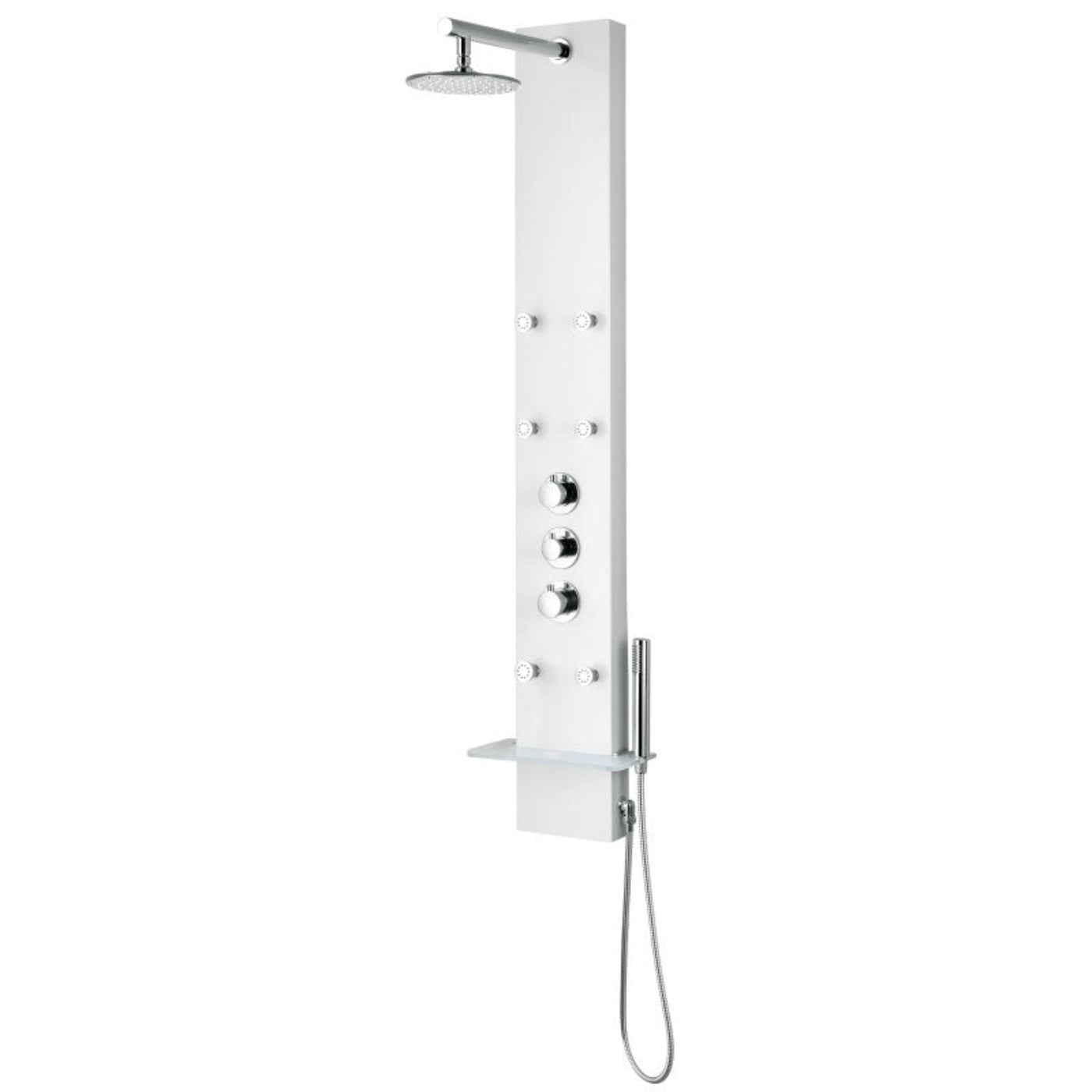 Tru Grit Panther Series 60 in. 6-Jetted Full Body Shower Panel with Heavy Rain Shower and - 1770270805172_3