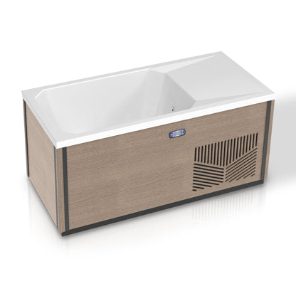 Univex  Iroquois 67 in. 1-Person Mono-Jet All-in-One Cold Plunge Ice Bath/Hot Tub with B -